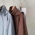 Load image into Gallery viewer, [Tenkawa Series] ★Outer★ 2color Jacket Short Length Simple Easy to Match Blue Coffee Color
