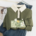 Load image into Gallery viewer, [CHUYI series]★POLO shirt★ 3color tops floral pattern casual green beige
