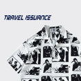 Gallery viewerに画像を読み込む, 【TRAVEL ISSUANCEシリーズ】★レトロ シャツ★ 4color 落書き プリント 男女兼用 メンズ レッド グリーン ホワイト ブラック
