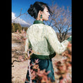 Load image into Gallery viewer, [Big Blue Dragon Series] ★China style shirt★ Tops Organza Summer China buttons Color scheme Sheer Chinese clothing
