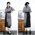 Load image into Gallery viewer, [Kokaisha --- Smoke Cloud Mio Series]★Setup Single item order★ Camisole + happi coat or skirt Ink pattern Chinese clothes
