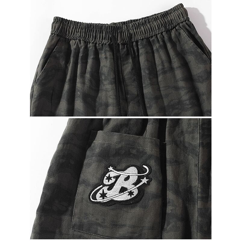 [BIGEMAN Series] ★Shorts★ 2color bottoms, short length pants, unisex, men's, camouflage pattern, large size, fashion