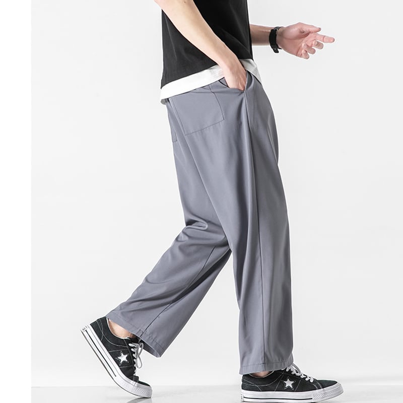 [BIGEMAN Series] ★Casual Pants★ 4color Nine-quarter-length Bottoms Pants Unisex Men's Large Size Plain Spring/Summer