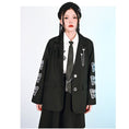 Load image into Gallery viewer, [Kokaisha --- Butterfly Effect Series] ★Blazer★ Outerwear SML Spring Clothes Easy to match Black Black Unique
