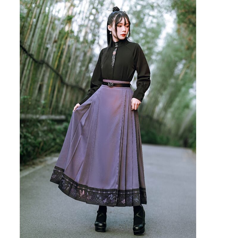 [Ancient monster house --- Butterfly series] ★Chinese style skirt★ Bottoms Original Chinese elements, Chinese clothes, easy to match, cute