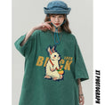 Gallery viewerに画像を読み込む, 【YOUHANシリーズ】★Tシャツ★ 4color トップス 男女兼用 メンズ 半袖トップス レトロ ゆったり 兎 ウサギ
