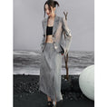 Load image into Gallery viewer, [Daiseiryusu Series] ★China style skirt★ Bottoms, slimming fashion, commuting, dating, photography, slit, gray
