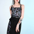 Load image into Gallery viewer, [Kokaisha --- Butterfly Series] ★China style camisole★ Tank top butterfly print black black sexy
