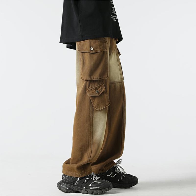 [Emeisa Series]★Pants★ Casual Pants 3color Unisex Men's Denim Pants Black Blue Coffee Color