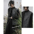 Load image into Gallery viewer, [Daiseiryusu Series] ★China style outerwear★ Rasha Letter pattern Kanji pattern Chinese clothing Color scheme Black Gray Jacket
