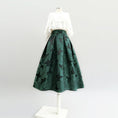 Load image into Gallery viewer, [Komii Series]★Skirt★ 2color Green Rose Bottoms Floral Skirt Circular Skirt Green Ladies
