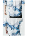 Load image into Gallery viewer, [MOWENZHAI Series] ★China style shirt★ Ink pattern tops, unisex, men's print, large size
