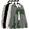 Load image into Gallery viewer, [GUOCHAO Series] ★Sweater★ 2color Tops Parka Unisex Men's Switching Retro Gray White
