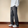 Load image into Gallery viewer, [Kouisha Series] ★Denim pants★ 2color bottoms pants unisex men's black blue black blue
