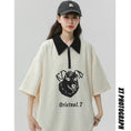 Load image into Gallery viewer, [Fujiman Series] ★POLO Shirt★ Tops 2color Unisex Men's Large Size Short Sleeve Beige Black
