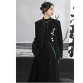 Load image into Gallery viewer, [Big Blue Dragon Series] ★Chinese style outerwear★ Blazer Lily of the Valley Rasha Embroidery Chinese Clothes Black Black
