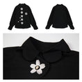 Load image into Gallery viewer, [Yangji Great Dream Series]★Shirt★ Tops Embroidery Original Retro Temperament Enhancement Long Sleeve Shirt Black Black
