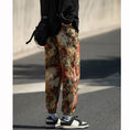 Load image into Gallery viewer, [Small Trouble Series]★China Style Pants★ 4color Oil Painting Style Floral Pattern Bottoms Unisex Men's Large Size
