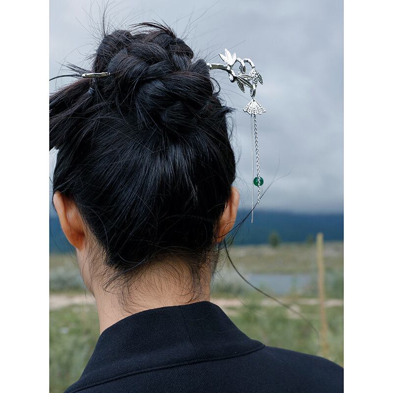 [Ko Qinglong Shu Series]★China style hair ornament, hairpin, 1 piece★Designed women's accessories, fringe