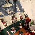 Load image into Gallery viewer, [HeyHenry Series]★Sweater★ 2color Christmas New Year Red Green Blue Deer Pattern Autumn/Winter Men's Couple Clothes Unisex
