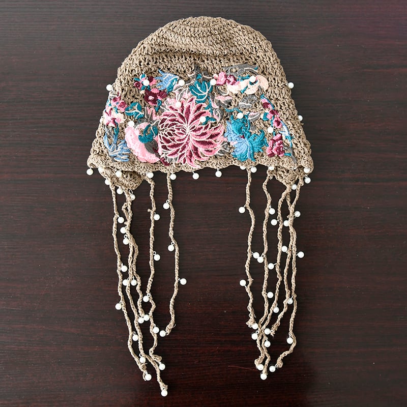 [Fish Series]★Hat★ 4color Hat Knitted Women's Retro Elegant Fringe Unique