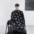 Load image into Gallery viewer, [Illustrated series] ★Chinese style shirt★ Tops Dot pattern Black Black Chinese clothes Easy to match ML XL
