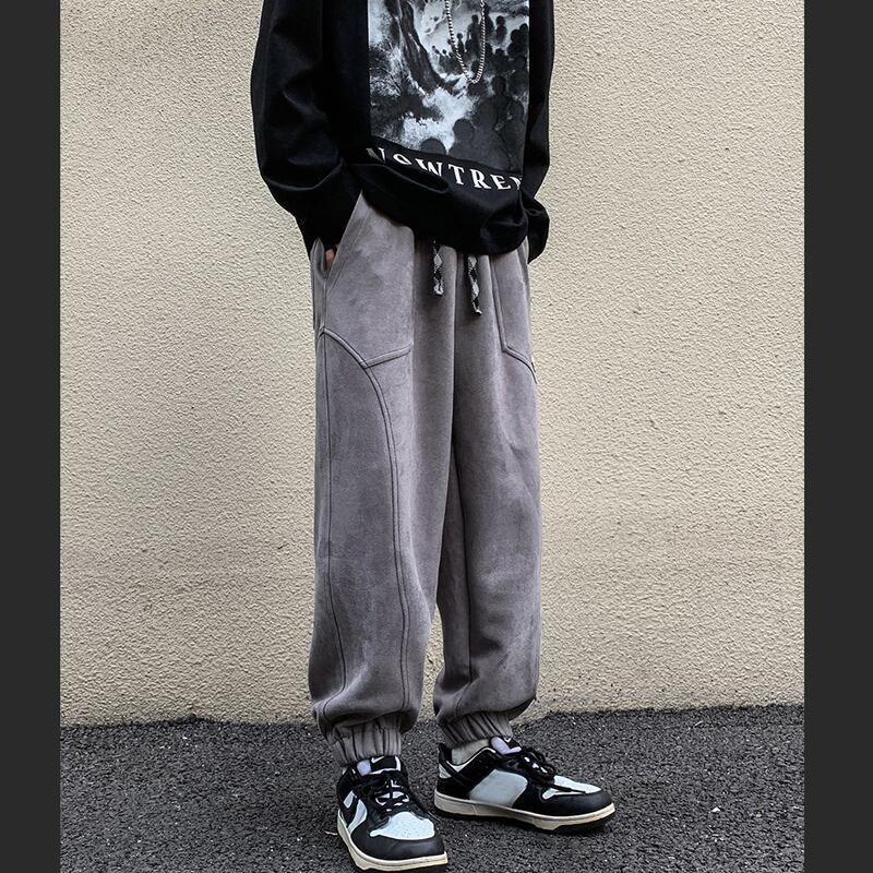 [Men's Series]★Casual Pants★ 3color Bottoms Unisex Men's Simple Easy to Match Black Gray Beige