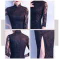 Load image into Gallery viewer, Embroidered Chinese dress, lace dress, large size, 4 colors to choose from
