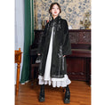 Load image into Gallery viewer, [Kokaisha---Hoshiyado Series] ★China style coat★ Rasha coat long coat embroidery original black black
