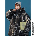 Load image into Gallery viewer, [Ushiomiomi Series] ★Winter Coat★ Cotton Coat Outerwear 2color Unisex Men's Graffiti Alphabet Black
