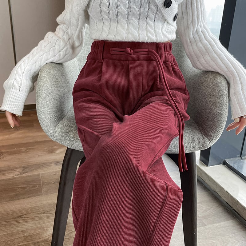 [CHAOSHAN Series]★China style pants★ 2color bottoms casual pants China button corduroy