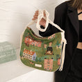 Load image into Gallery viewer, [WEIWEI Series]★China style bag★ Shoulder bag Oil painting style Unique Green Green Stylish
