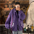 Load image into Gallery viewer, [Teiji series] ★Jacket★ 4color outerwear unisex men's black yellow white purple large size
