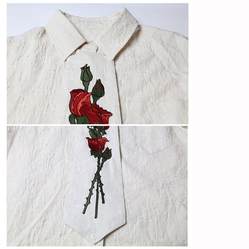 [Yangji Great Dream Series] ★China style shirt★ Tops Embroidery Rose Retro SM Original design available