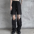 Load image into Gallery viewer, [Miyakoya Series] ★Casual Pants★ Trousers Bottoms Women's Fashion Black Black ML
