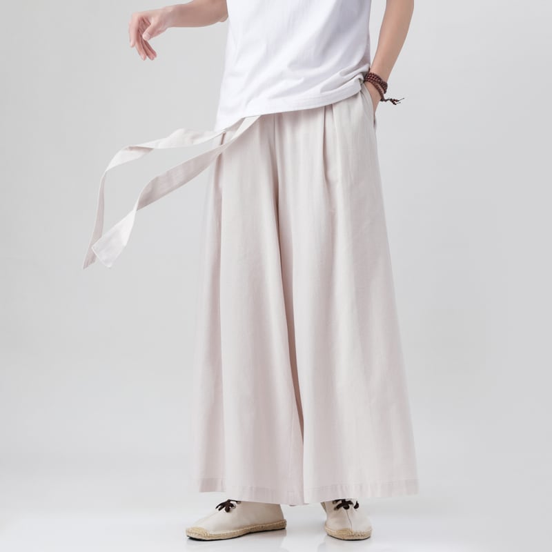 [MUFENG Series]★China style trousers★ 3color gaucho pants bottoms unisex men's large size simple casual