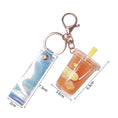 Load image into Gallery viewer, [MEIMEI Series]★Keychain★ 4color Orange or Pink or Beige or Blue Tapioca Milk Tea
