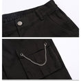 Load image into Gallery viewer, [Old Monster---Preface Series]★China style pants★Bottoms Gaucho pants Text pattern Black Black
