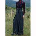 Load image into Gallery viewer, [Big Blue Dragon Series]★China style trousers★Bottoms Gaucho pants Loose Casual Black Black
