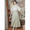 Load image into Gallery viewer, [EQINGDIAO Series]★China style skirt★Bottoms Window skirt Chinese elements Chinese clothing skirt Green Green Easy to match
