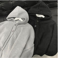 Load image into Gallery viewer, [Emeisa Series]★Sweater★ 2color Knit Tops Parka Unisex Men's Simple Gray Black
