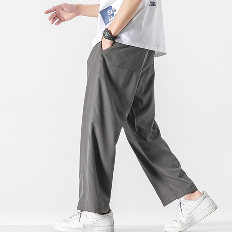 [BIGEMAN Series] ★Casual Pants★ 4color Nine-quarter-length Bottoms Pants Unisex Men's Large Size Plain Spring/Summer