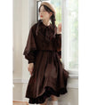 Load image into Gallery viewer, [Shokensho Series]★Setup★ 2-piece set JK style dress + cloak date retro SML XL cute
