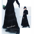 Load image into Gallery viewer, [Daiseiryusu Series] ★Long length skirt★ Bottoms velvet gorgeous fringe retro unique design
