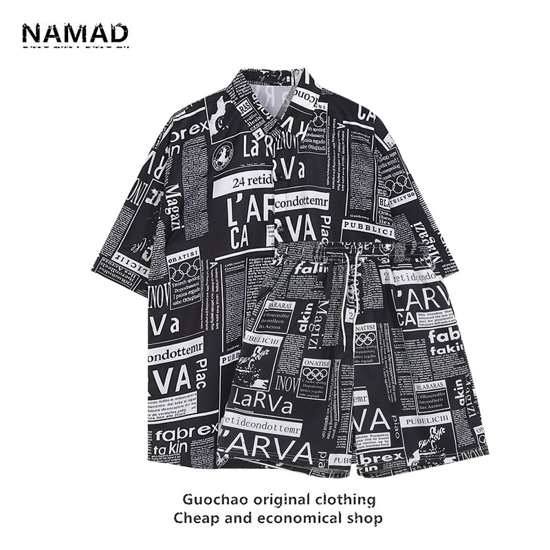 [NAMAD系列]★套裝★ 2color Hawaii Aloha Shirt 襯衫+短褲 男女皆宜薄款