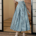 Load image into Gallery viewer, [QIYC Series] ★Chinese style skirt★ Bottoms Maki skirt Hanfu skirt Shinjeongshi Blue Blue Easy to match
