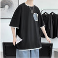 Load image into Gallery viewer, [JIAXUN Series] ★Short sleeve T-shirt★ Large size M~9L 3color Tops Unisex Men's Faux Layered
