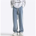 Load image into Gallery viewer, [BIGEMAN Series]★Denim pants★ 2color bottoms pants men's large size switching blue black
