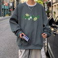 Load image into Gallery viewer, [Emeisa series] ★Tops★ 4color sweatshirt unisex men's large size round neck
