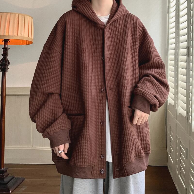 [V37 Series] ★Outer★ 3color Jacket Unisex Men's Casual Apricot Blue Coffee Color